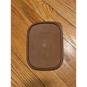 Tupperware Modular Mates Mini Seal Replacement Rectangle Lid Brown #1793